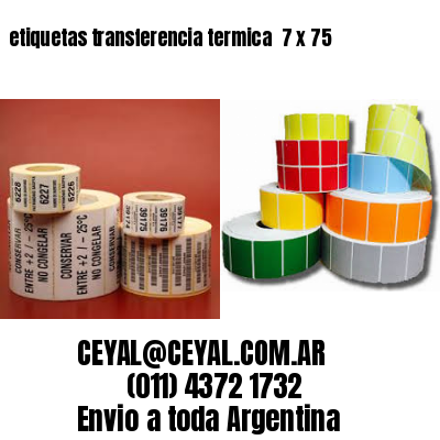 etiquetas transferencia termica  7 x 75