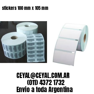 stickers 100 mm x 105 mm	