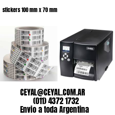 stickers 100 mm x 70 mm