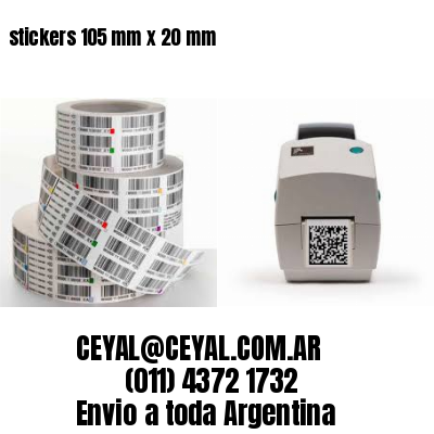 stickers 105 mm x 20 mm