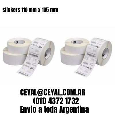 stickers 110 mm x 105 mm	