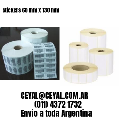 stickers 60 mm x 130 mm	
