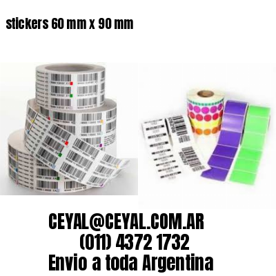 stickers 60 mm x 90 mm	
