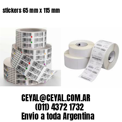 stickers 65 mm x 115 mm	