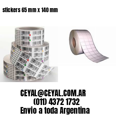 stickers 65 mm x 140 mm