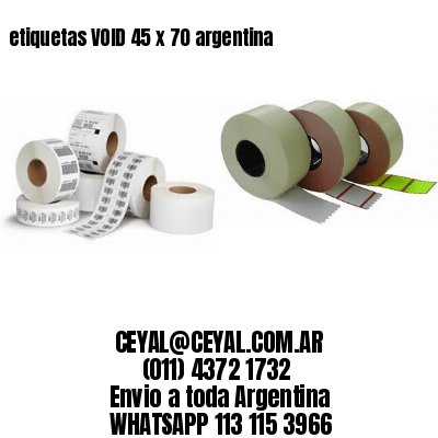 etiquetas VOID 45 x 70 argentina