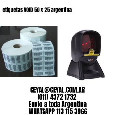 etiquetas VOID 50 x 25 argentina