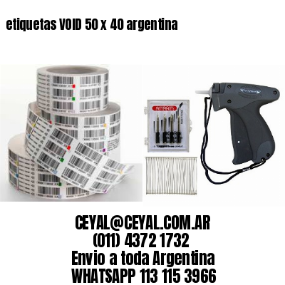 etiquetas VOID 50 x 40 argentina
