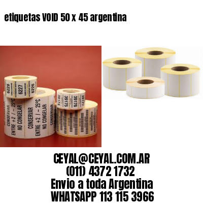 etiquetas VOID 50 x 45 argentina