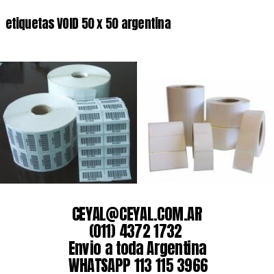 etiquetas VOID 50 x 50 argentina