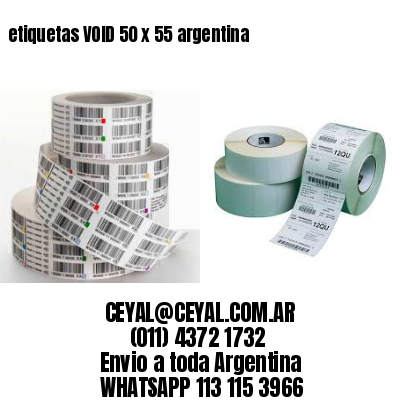 etiquetas VOID 50 x 55 argentina