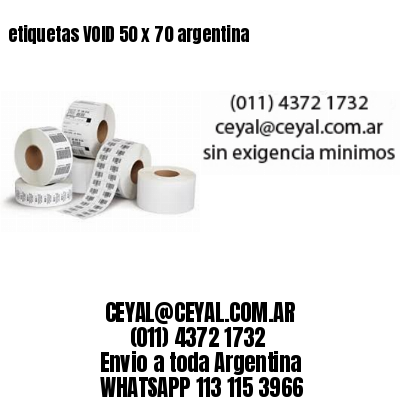 etiquetas VOID 50 x 70 argentina