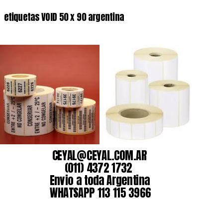 etiquetas VOID 50 x 90 argentina