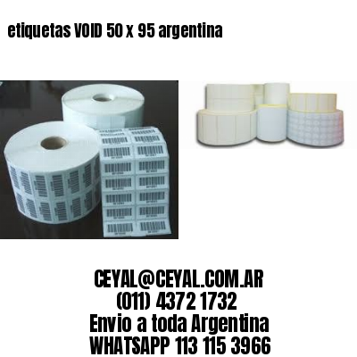 etiquetas VOID 50 x 95 argentina