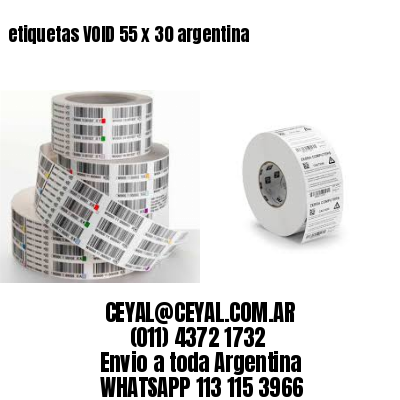 etiquetas VOID 55 x 30 argentina
