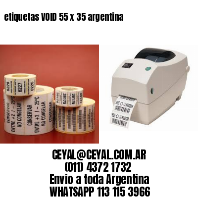 etiquetas VOID 55 x 35 argentina