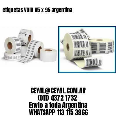 etiquetas VOID 65 x 95 argentina	