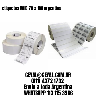 etiquetas VOID 70 x 100 argentina