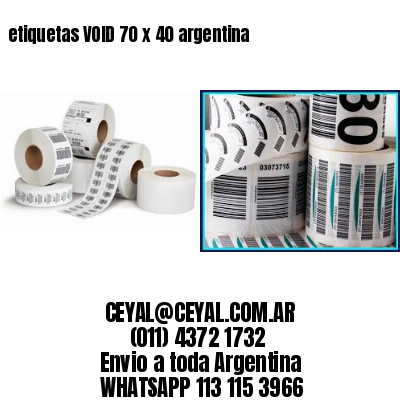 etiquetas VOID 70 x 40 argentina	