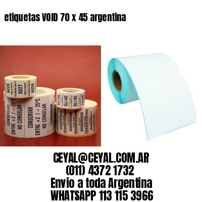 etiquetas VOID 70 x 45 argentina	