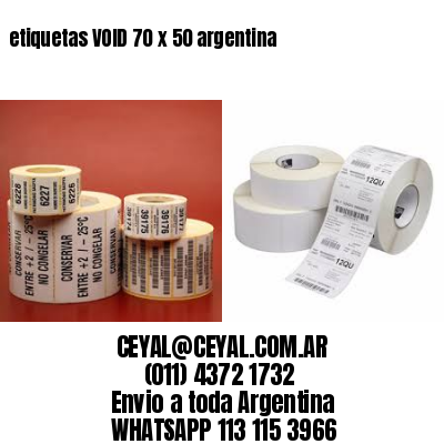 etiquetas VOID 70 x 50 argentina	