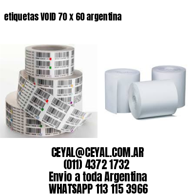 etiquetas VOID 70 x 60 argentina