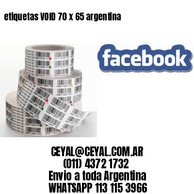 etiquetas VOID 70 x 65 argentina	