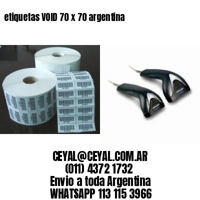 etiquetas VOID 70 x 70 argentina