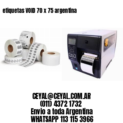 etiquetas VOID 70 x 75 argentina