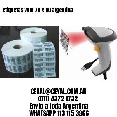 etiquetas VOID 70 x 80 argentina
