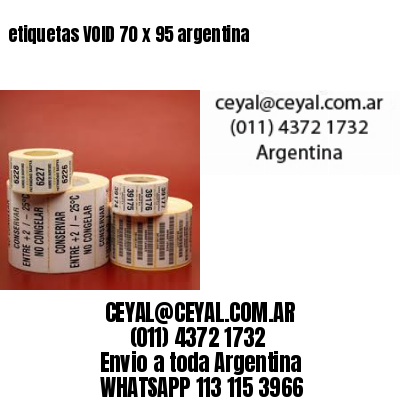 etiquetas VOID 70 x 95 argentina