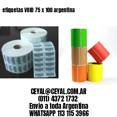etiquetas VOID 75 x 100 argentina