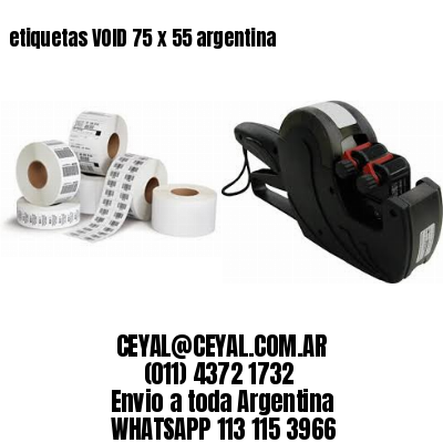 etiquetas VOID 75 x 55 argentina