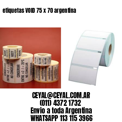 etiquetas VOID 75 x 70 argentina