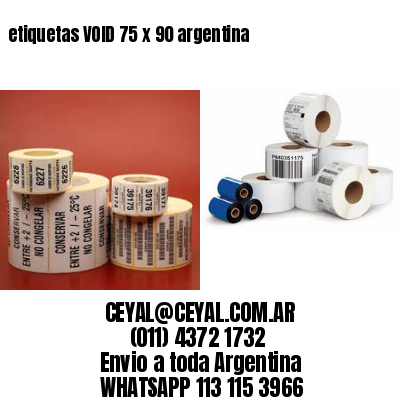 etiquetas VOID 75 x 90 argentina