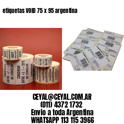 etiquetas VOID 75 x 95 argentina