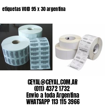 etiquetas VOID 95 x 30 argentina	