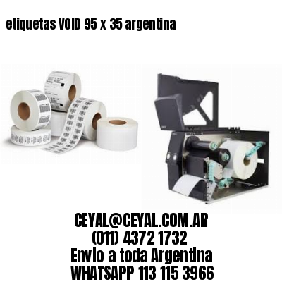 etiquetas VOID 95 x 35 argentina