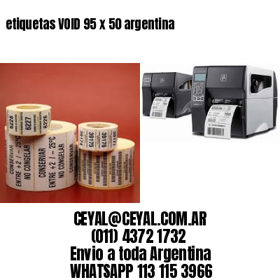 etiquetas VOID 95 x 50 argentina	
