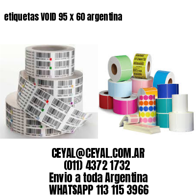 etiquetas VOID 95 x 60 argentina	