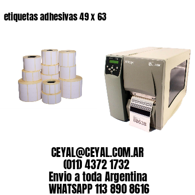 etiquetas adhesivas 49 x 63