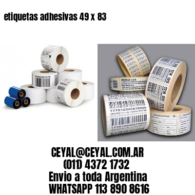 etiquetas adhesivas 49 x 83