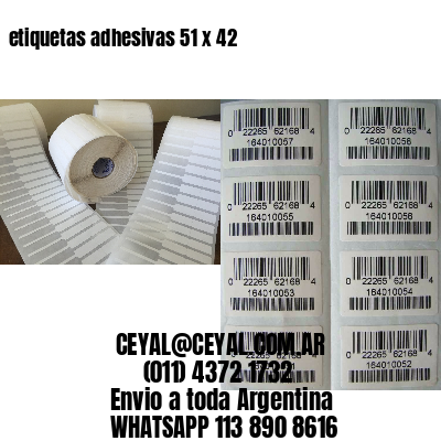 etiquetas adhesivas 51 x 42