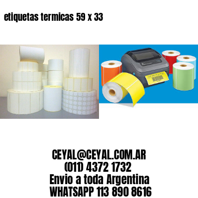etiquetas termicas 59 x 33