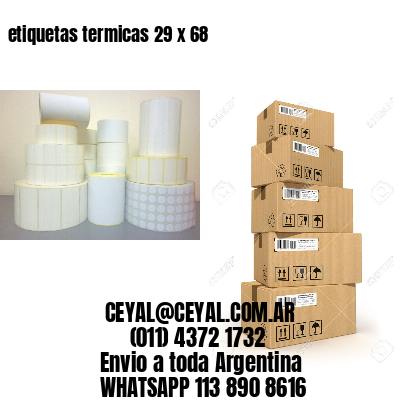 etiquetas termicas 29 x 68