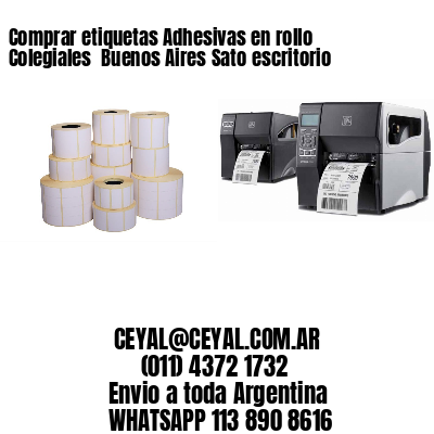 Comprar etiquetas Adhesivas en rollo Colegiales  Buenos Aires Sato escritorio