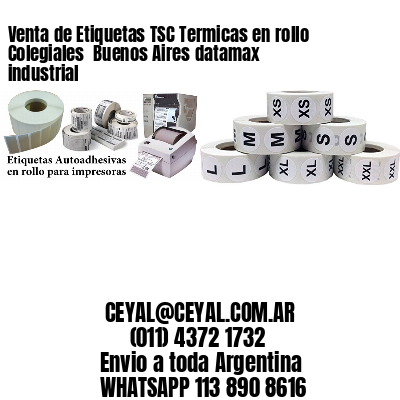 Venta de Etiquetas TSC Termicas en rollo Colegiales  Buenos Aires datamax industrial