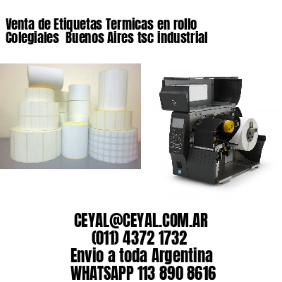 Venta de Etiquetas Termicas en rollo Colegiales  Buenos Aires tsc industrial