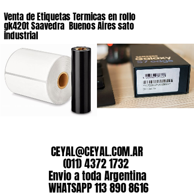 Venta de Etiquetas Termicas en rollo gk420t Saavedra  Buenos Aires sato industrial