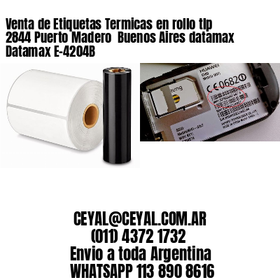 Venta de Etiquetas Termicas en rollo tlp 2844 Puerto Madero  Buenos Aires datamax Datamax E-4204B